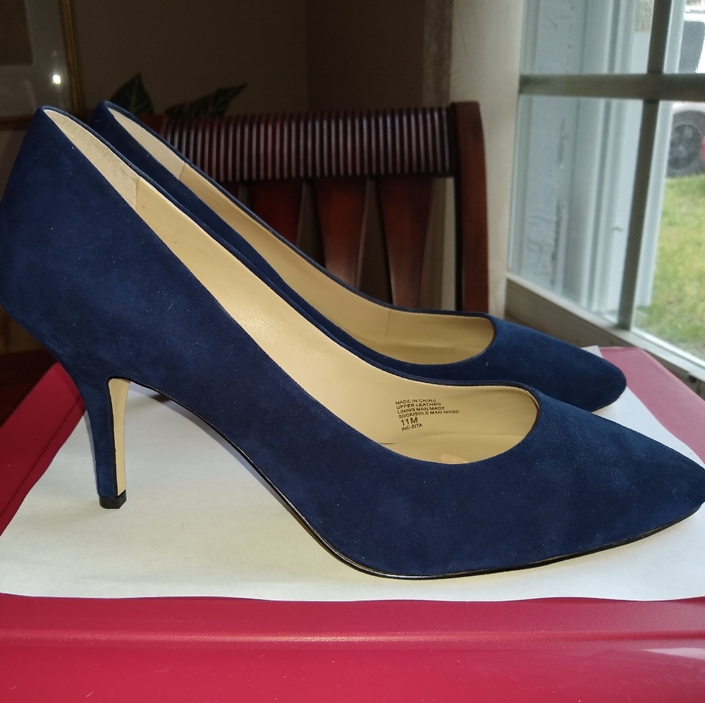 INC blue heel pumps ZITANVY